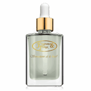Elegant glass dropper bottle with gold accents for skincare.